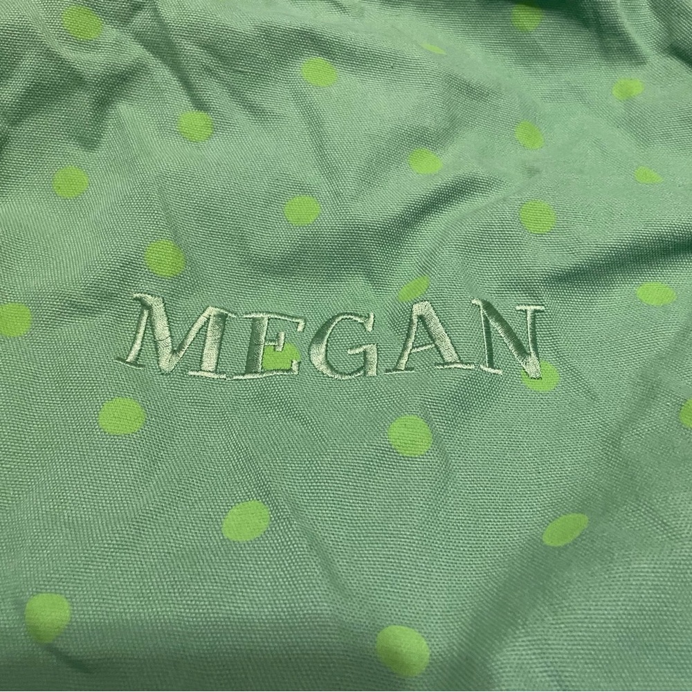 The Land of Nod ‘MEGAN’ monogrammed Beanbag cover. EUC.